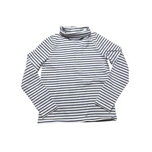 Mini Boden Blue and White Striped Turtleneck